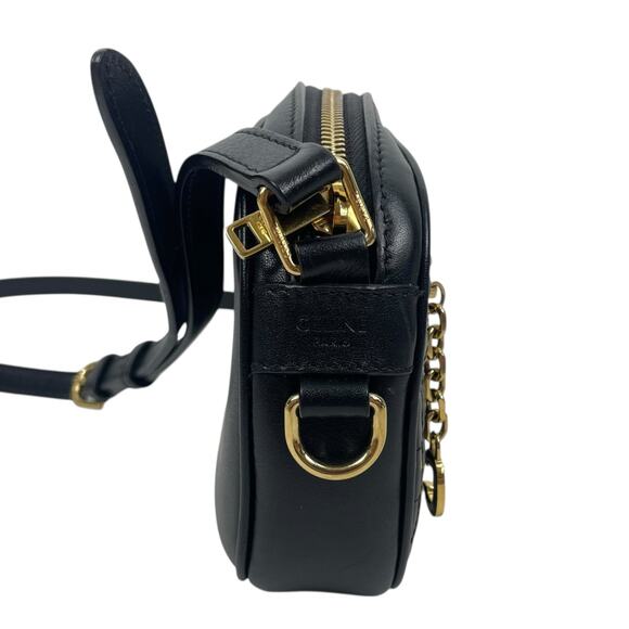 Celine C Charm Quilted Calfskin Small Crossbody Camera Bag Black Gold 2019 - Picture 6 of 16